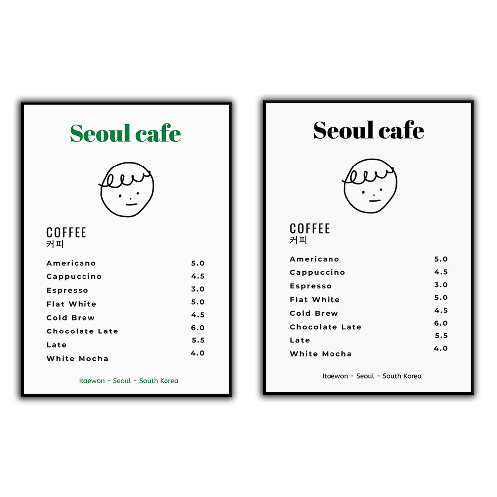 Korean Lifestyle Aesthetic - Seoul Cafe Print Wall Art Printable