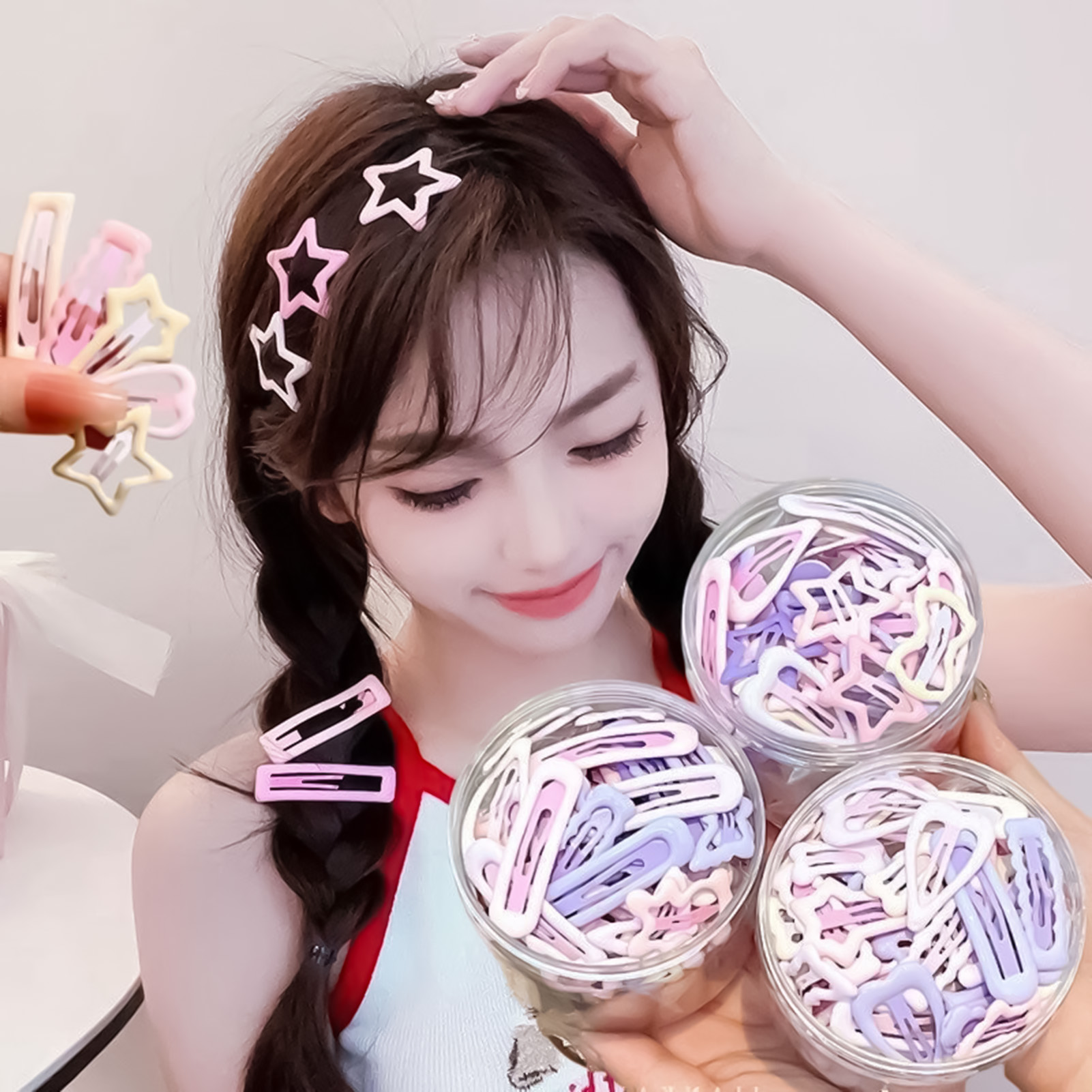 Korean Daily Lifestyle - 3PCS Sweet Style Headwear Pins All