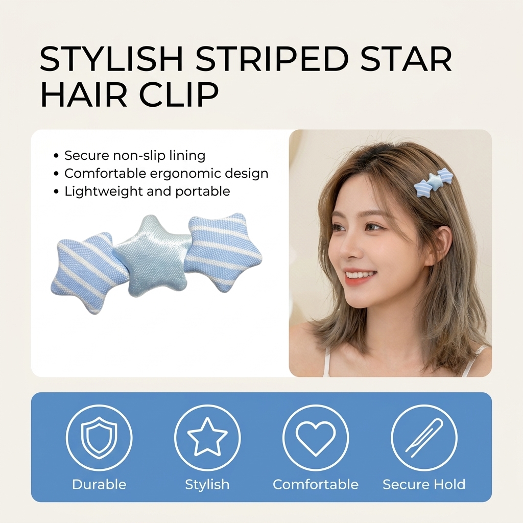 Cute Star Shaped Hair Clip For - Korean Daily Lifestyle 评论和价格